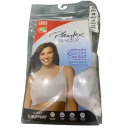 Playtex White 18Hour Bra 42B NEW
