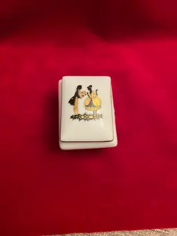 Small White Porcelain Tanker Box