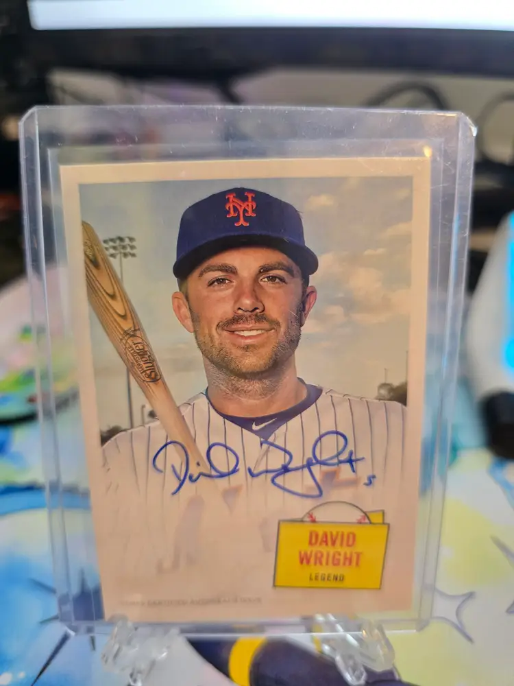 2023 David Wright Topps Archives 1957 Hit Stars Auto New York Mets