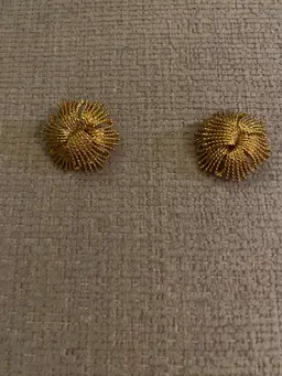 Vtg. Cordelia Monet Wiry Pierced Earrings