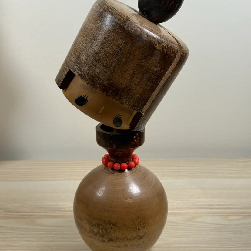 Titled Head Kokeshi Doll