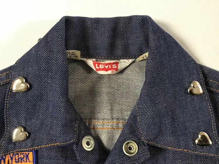 Vintage 80s Levi’s Youth Denim Jacket with Vintage Patches