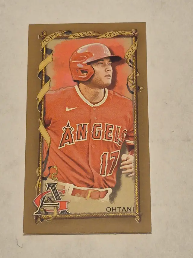 Shohei Ohtani 2023 Topps Allen & Ginter Gold Border Mini #96 Angels