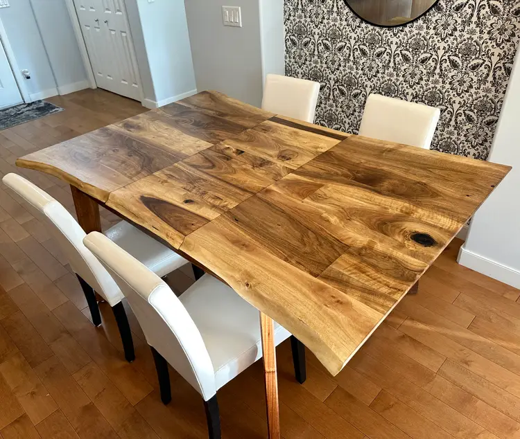 The Walnut Serenity Butterfly Leaf Dining Table