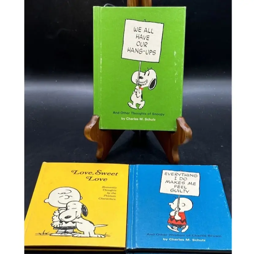 Vintage Lot Of 3 Hallmark Peanuts Books 1969/1971