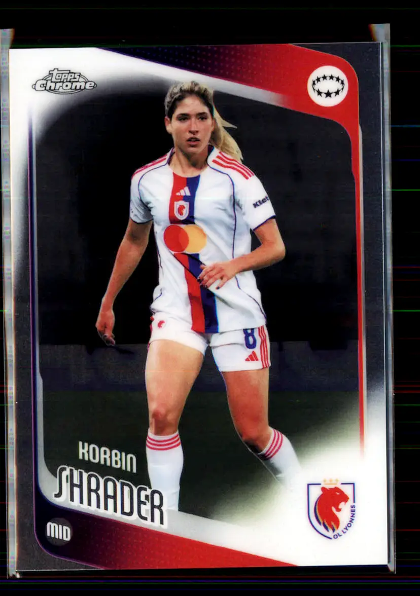 Korbin Shrader 2025-26 Topps Chrome UEFA Women's Champions League #28 - (145) - OL Lyonnes