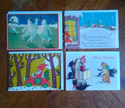 Christmas Card Variety Pack 20 cards with Vintage Designs