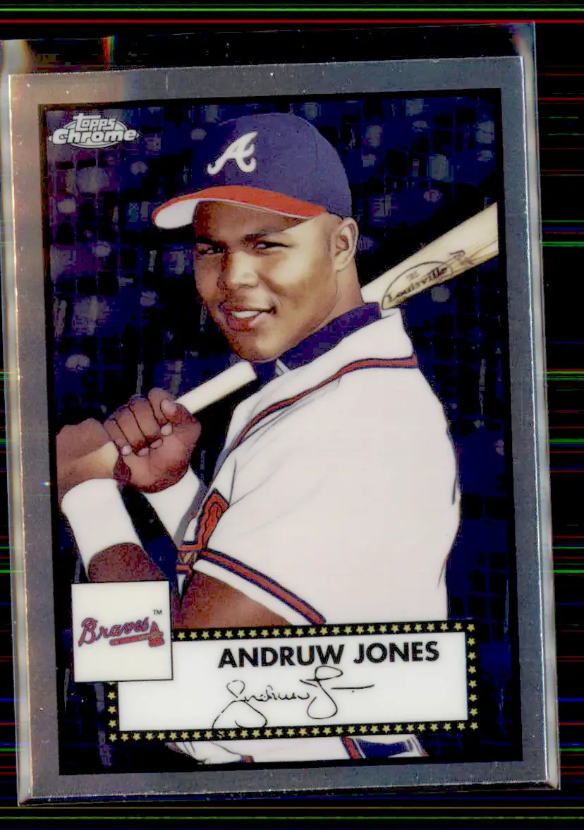 Andruw Jones 2021 Topps Chrome Platinum Anniversary #566 - Atlanta Braves - (153-309)