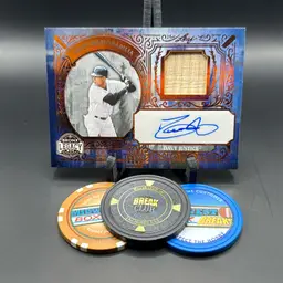 Dave Justice Auto Bat Relic 18/30 Bronze Holo Foil 2025 Bronx Legacy New York Yankees