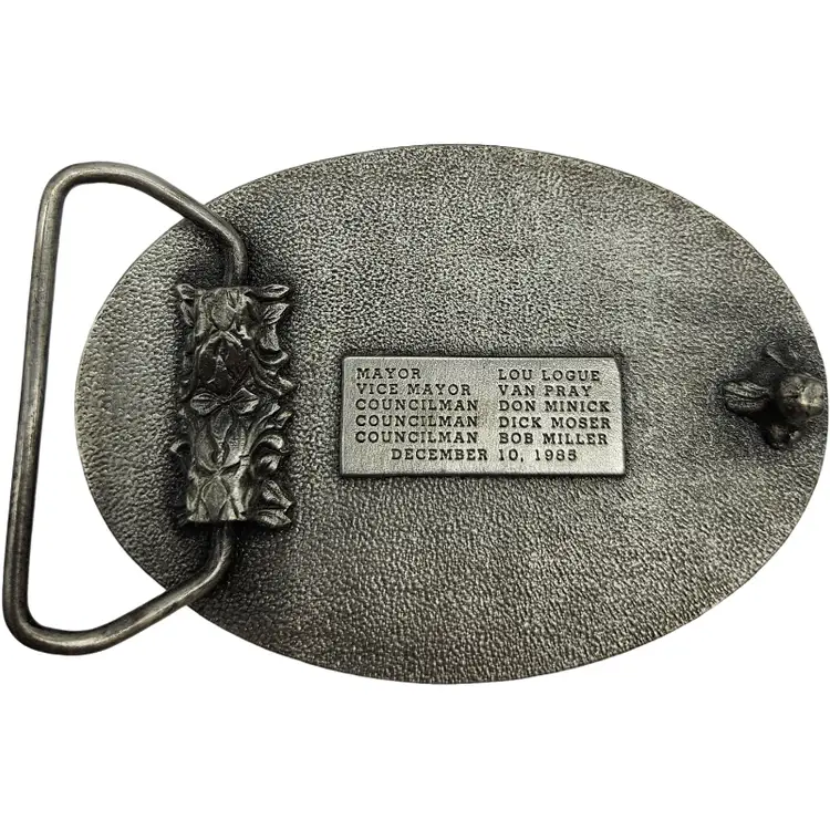 1985 California City CA 20th Anniversary Commemorative Belt Buckle