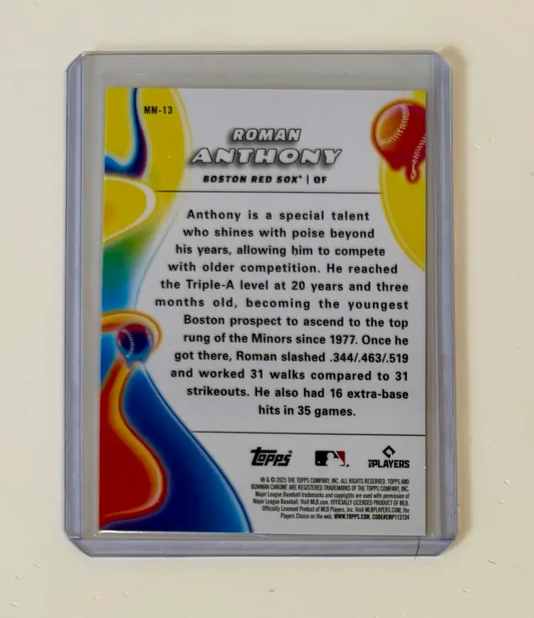 Roman Anthony Melt Mashers Boston Red Sox