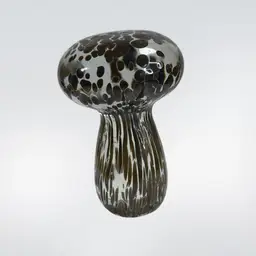 Alessandro Coppola 1977 Italian Art Glass Mushroom Paperweight 4.25” tall