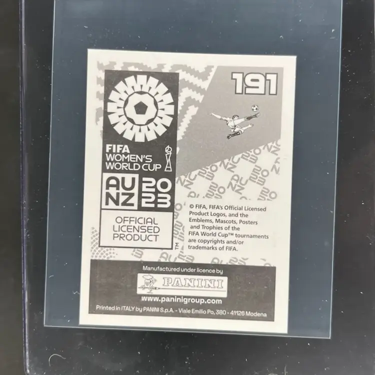 Barbra Banda 2023 Panini Women’s World Cup Sticker Zambia Soccer Card