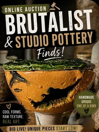 🔥 Brutalist Pottery + Handmade Clay Finds! Rare & Cool Pieces!
