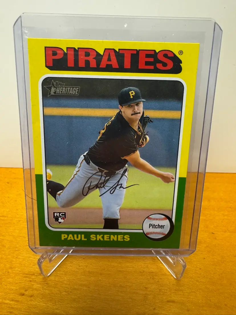 Paul Skenes 2024 Topps Heritage High Number Rookie - Pittsburgh Pirates