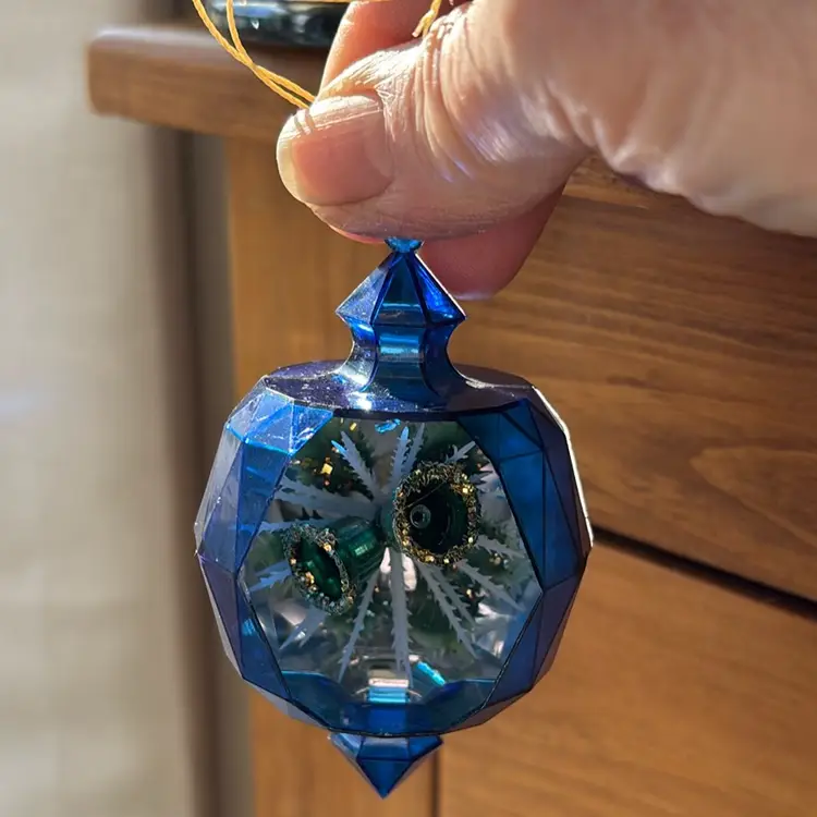 Vintage Jewel Brite Christmas Ornament