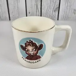Borden Milk Beauregard Calf Cup Mug Juvenile Ware Elsie the Cow Collectible