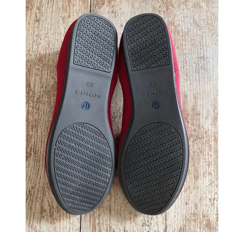 Rothy's The Loafer Dark Red Womens Size 8.5 Slip On Sustainable Classic Normcore