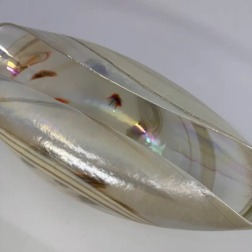 Murano Italy Global Views Maura Oval Bowl GORGEOUS!!