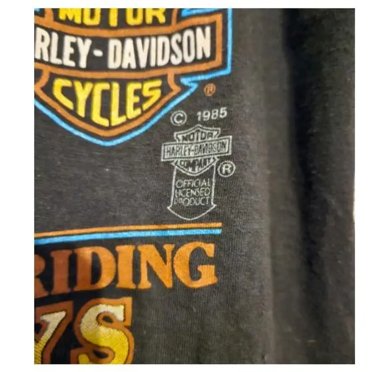 Vintage The Last Bikers on Earth Will Still Be Riding Harleys Men's tshirt