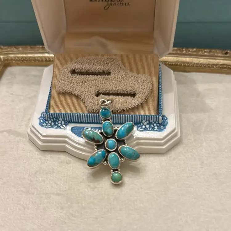 Sterling Turquoise Pendant