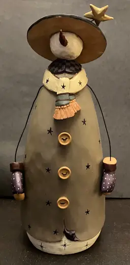 VTG Williraye Studio Snowlady Figurine WW2364 Folk Art