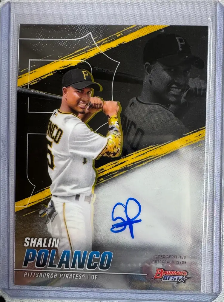 2021 Bowman’s Best Shalin Polanco Best Of 2021 Auto Pittsburgh Pirates