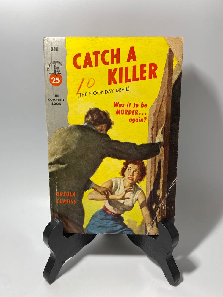 Vintage 'Catch A Killer' By Ursula Curtiss Paperback Book 1953 Pocket Book