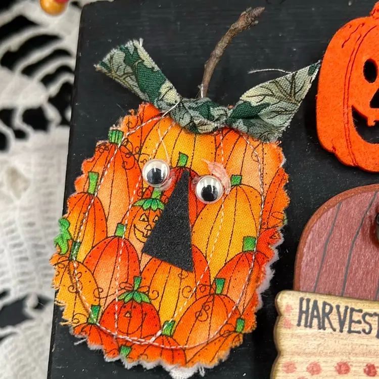 Set Of 4 Hand Crafted Halloween / Fall Pins