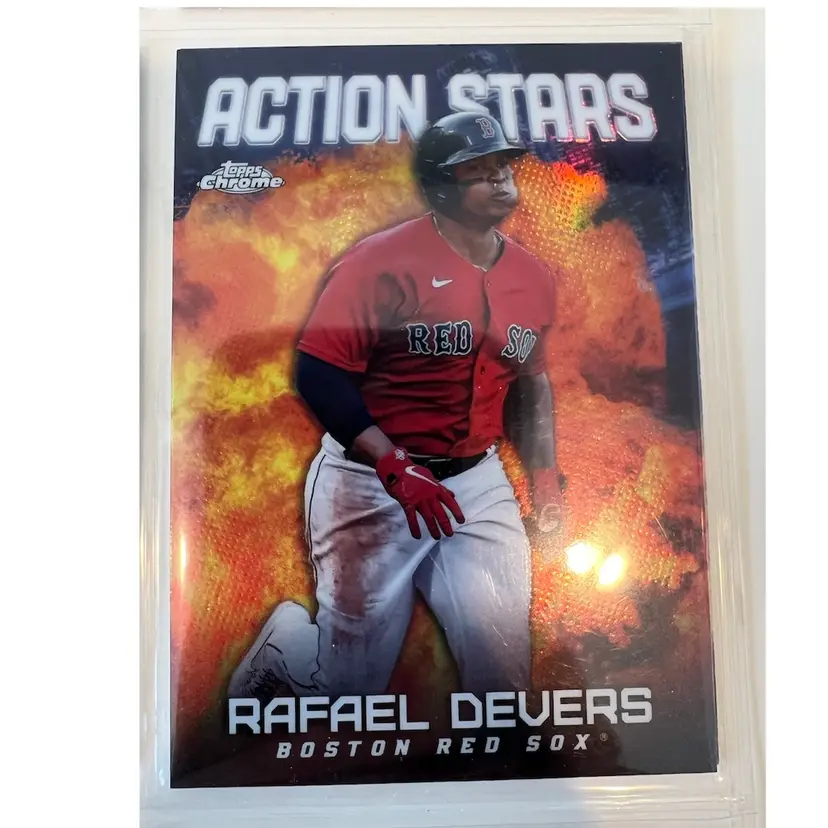 Rafael Devers 2023 Topps Chrome Action Stars Boston Red Sox