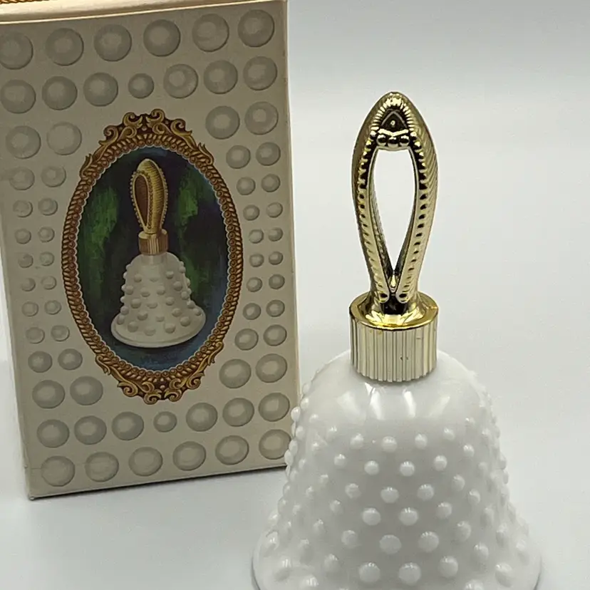 Vintage Avon Milk Glass Hobnail Perfume Bell