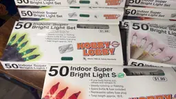 Lot Of 13 Hobby Lobby Indoor Super Bright Light 50 Bulb Sets