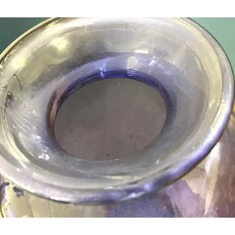 Huge 18” Hand Blown Purple Glass Vase - Made In Spain - Free Shipping