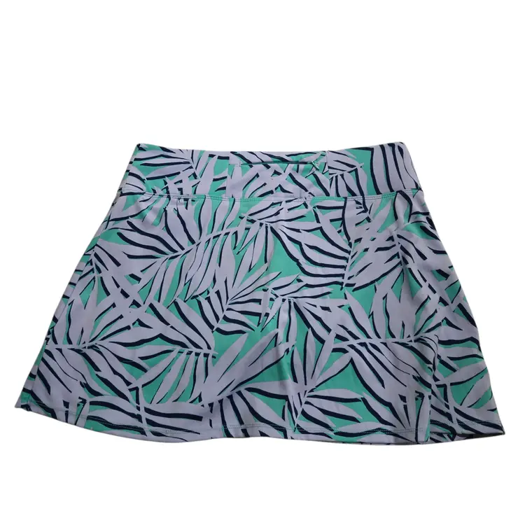 Tommy Bahama Skort Skirt Blue Green Flounce Golf Tennis Pickleball Size Large