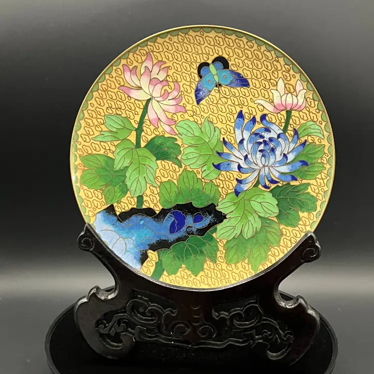 Decorative Cloisonne Plate