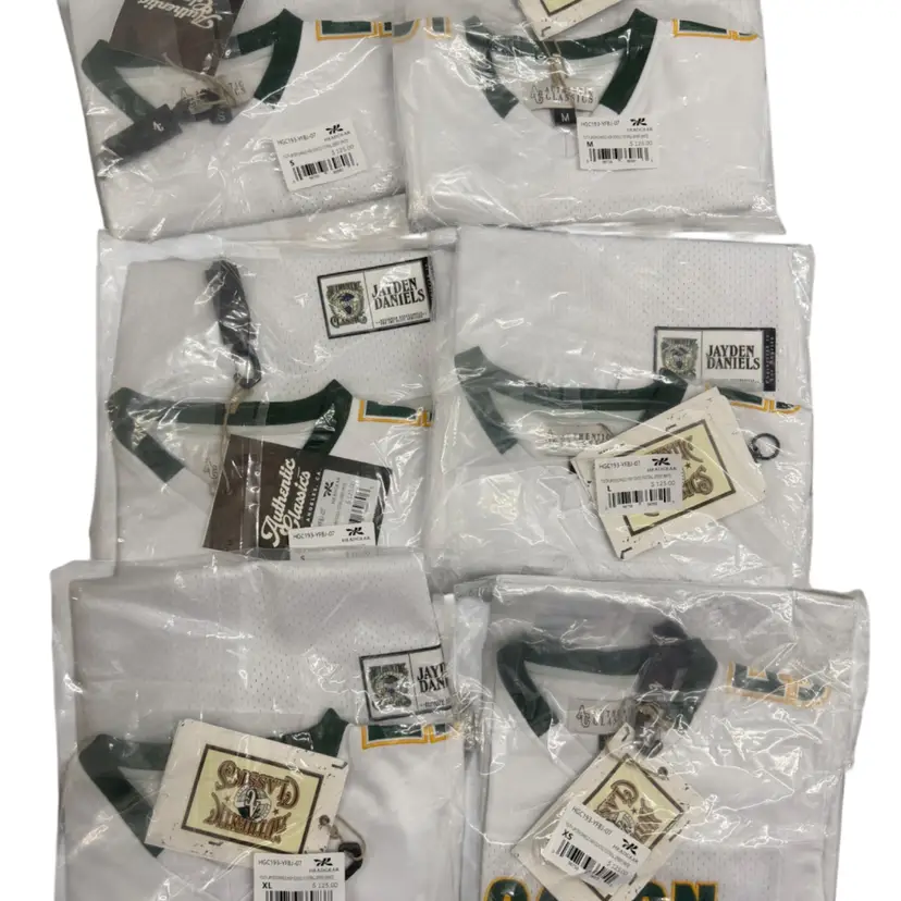 New$750 Youth Lot 6 Jayden Daniel High School Football Jerseys Random Sizes New