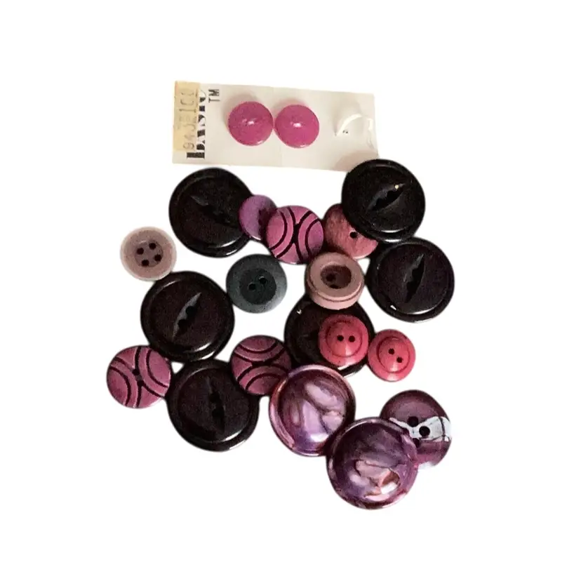 Lot Of Purple Vintage Buttons