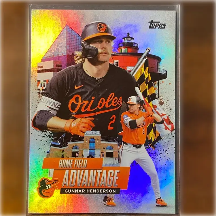2025 Topps Series 1 Gunnar Henderson Home Field Advantage Baltimore Orioles