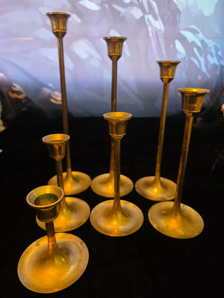 Brass gradual candlestick holders