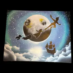 Peter Pan Spray Paint Art