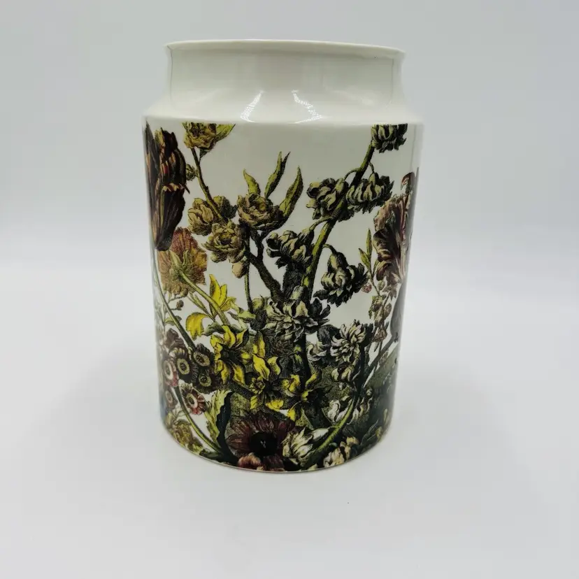Dunoon Pottery Flora by John Bowles Stoneware Canister Utensils Holder Scotland