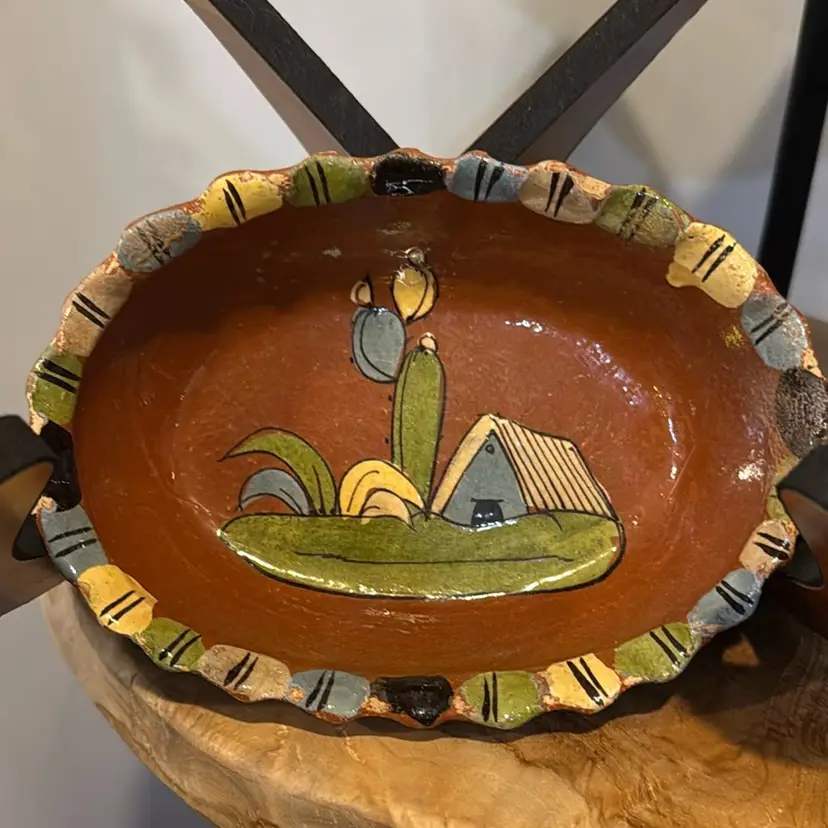 Mexican Redware Dish