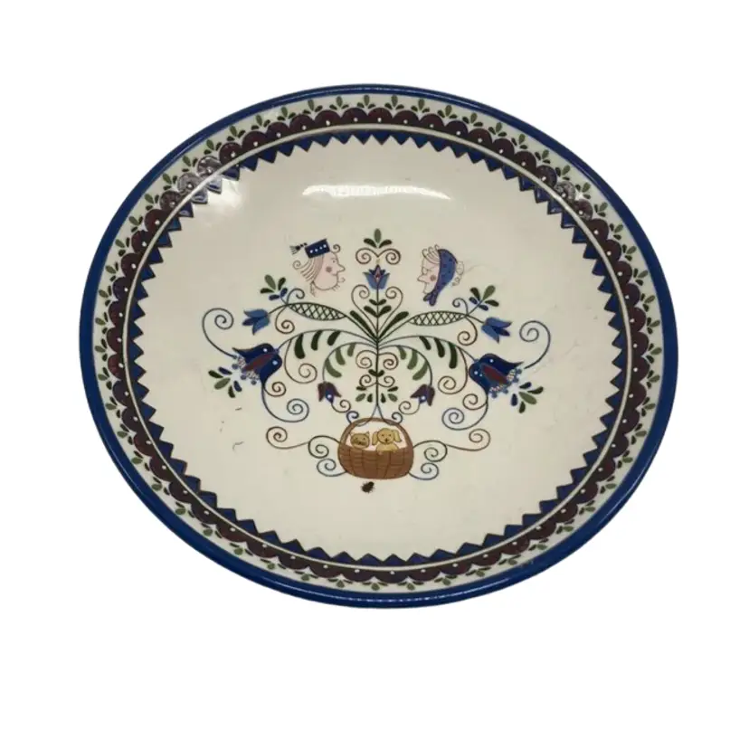 DEMDACO 2003 OMA'S HOUSE 10 1/2" ROUND SERVING BOWL HEINRICH LEONHARD 