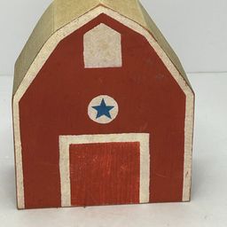 Handcrafted Wooden Red Barn @ 6x5x3