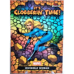2026 Topps Finest Fantastic Four Invisible Woman It’s Clobberin’ Time
