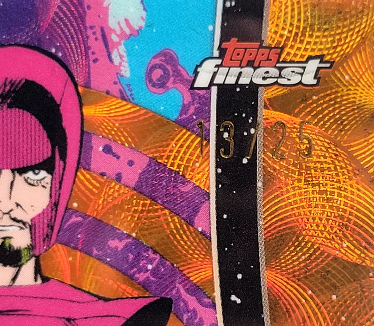 2026 Topps Finest Fantastic Four Wizard #50 Orange Refractor /25