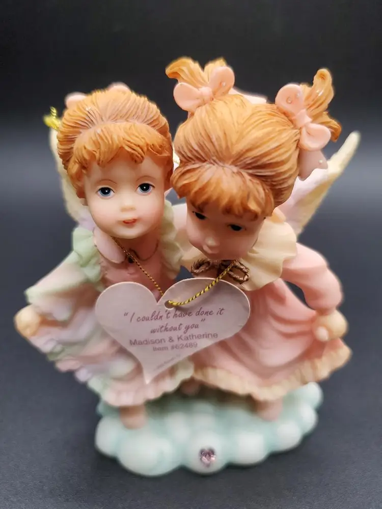 Loving Thoughts Cherubim Madison & Katherine 1999 Roman Inc #62489