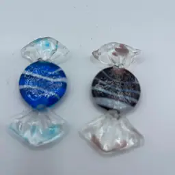25-Glass Candies Set Of 2 Pictured 2.25”
