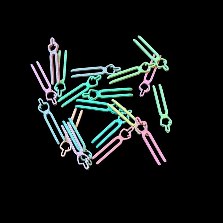 Acrylic propagation pins (small, assorted colors, 20ct)