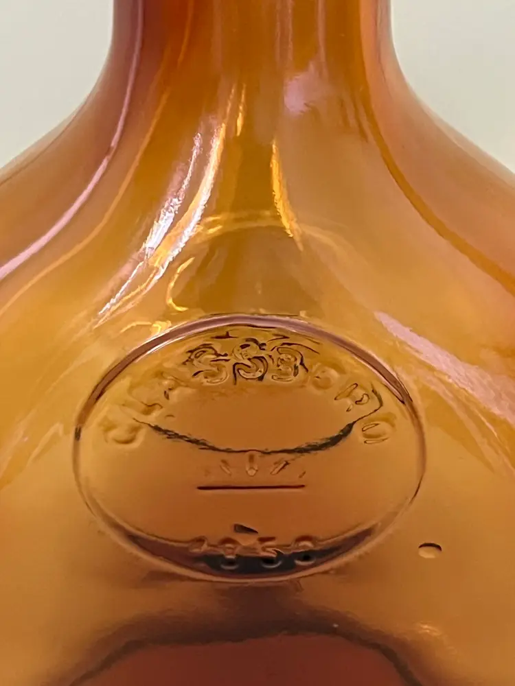 Vintage Wheaton Amber Glass Flower Bottle Glassboro -Original Cork